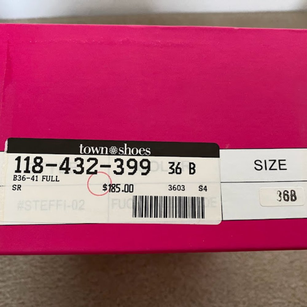 Barbie Pink Rhinestone Open Toe Heels - Picture 8 of 8